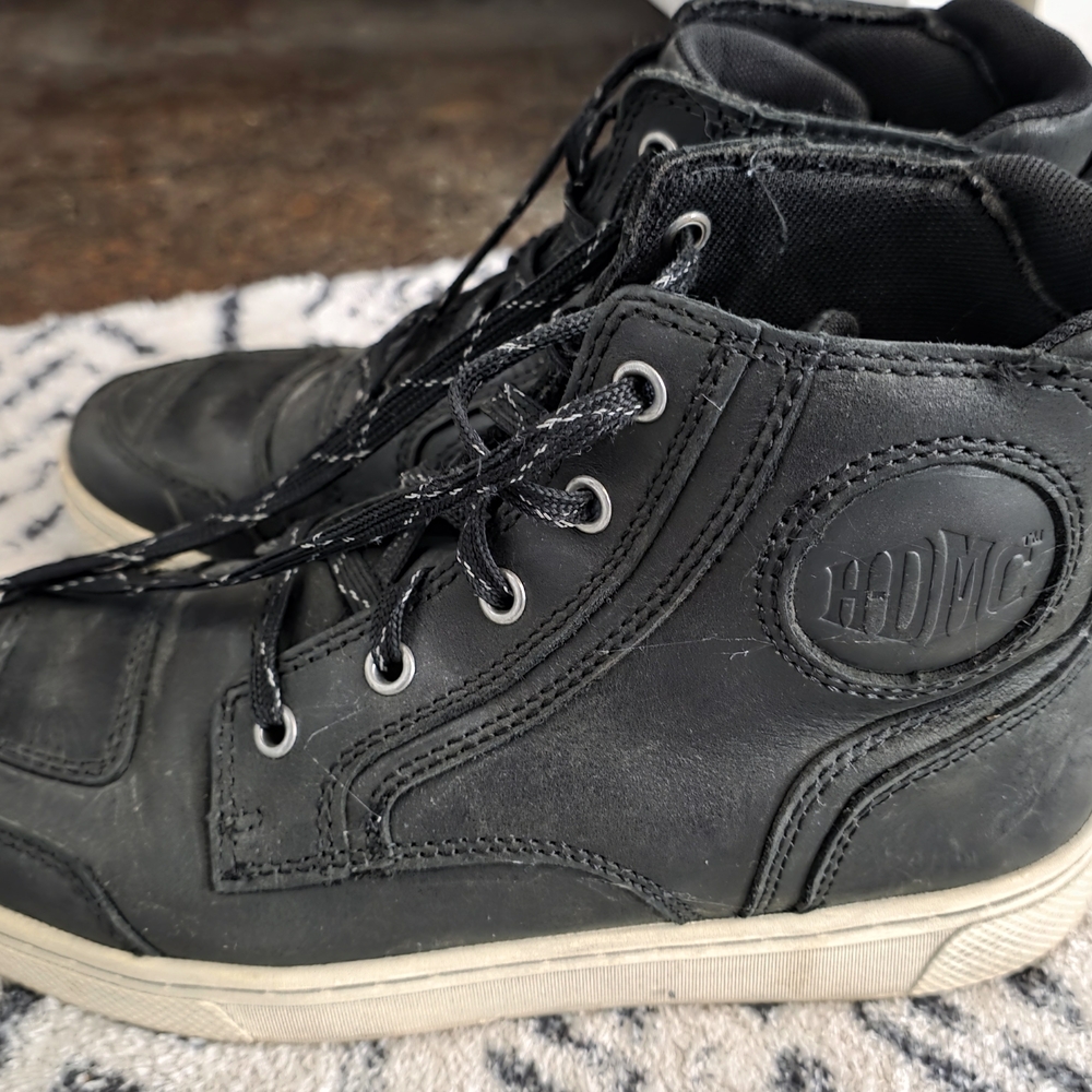 Harley-Davidson Kids Black High-Top Sneakers